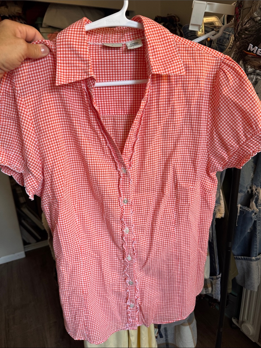 L.L. Bean Cotton ruffle tee